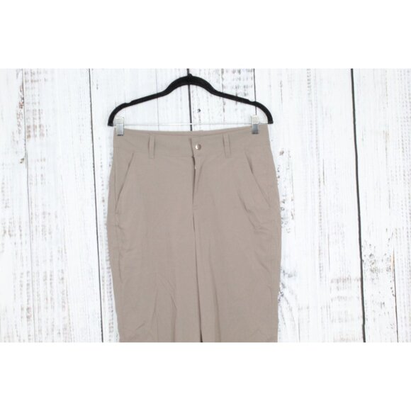 LL Bean Access Trail Pants Straight Leg Toasted Almond Size 8 Reg - Picture 2 of 11